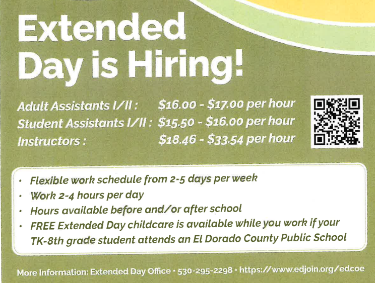 EXTENDED DAY IS HIRING!
